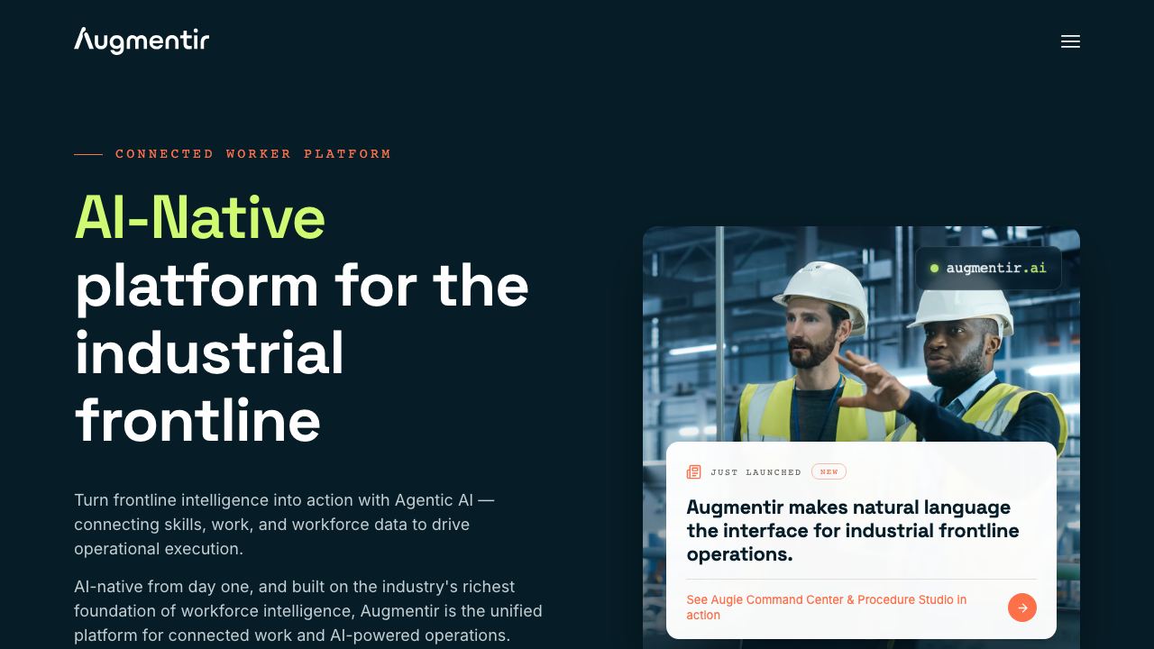 Augmentir website screenshot