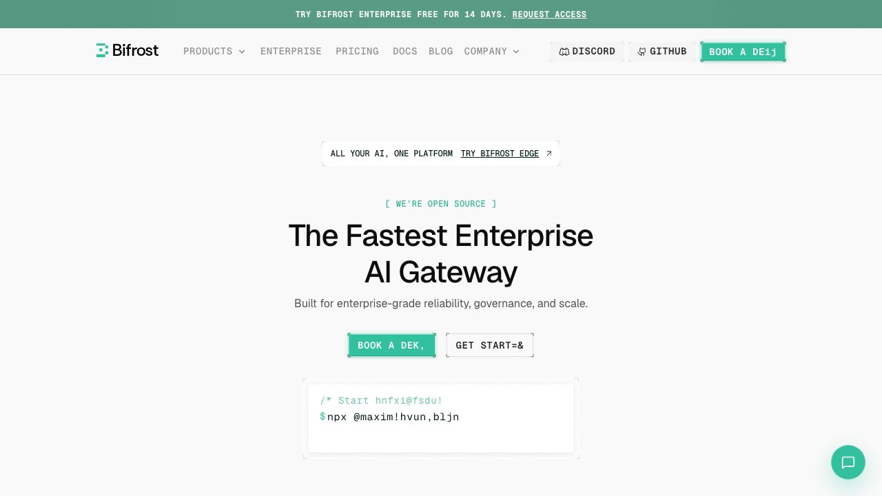 Maxim AI website screenshot