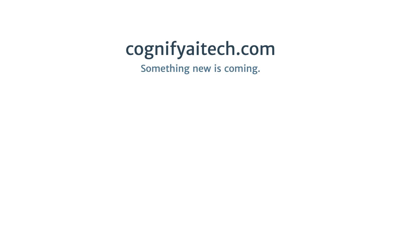Cognify AI 网站截图