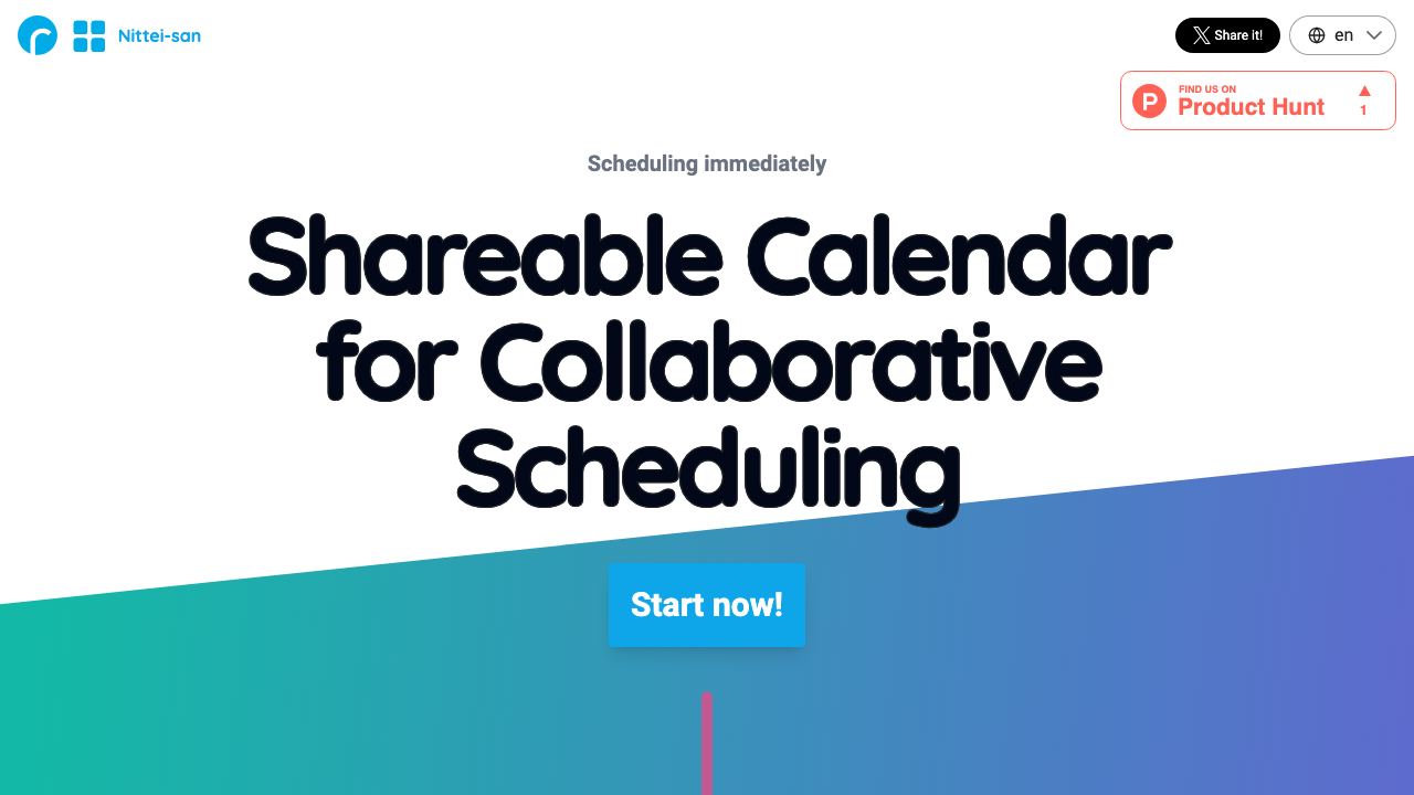 Shareable Calendar for Scheduling 网站截图