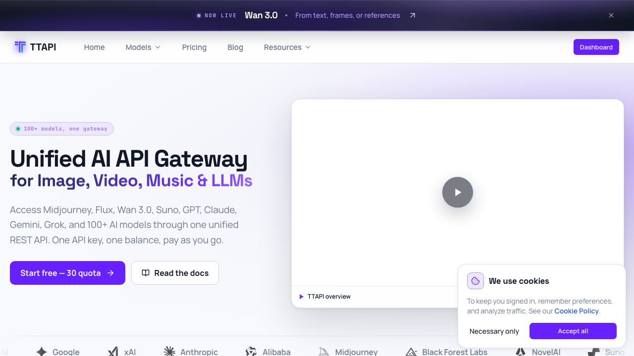 Midjourney API 网站截图
