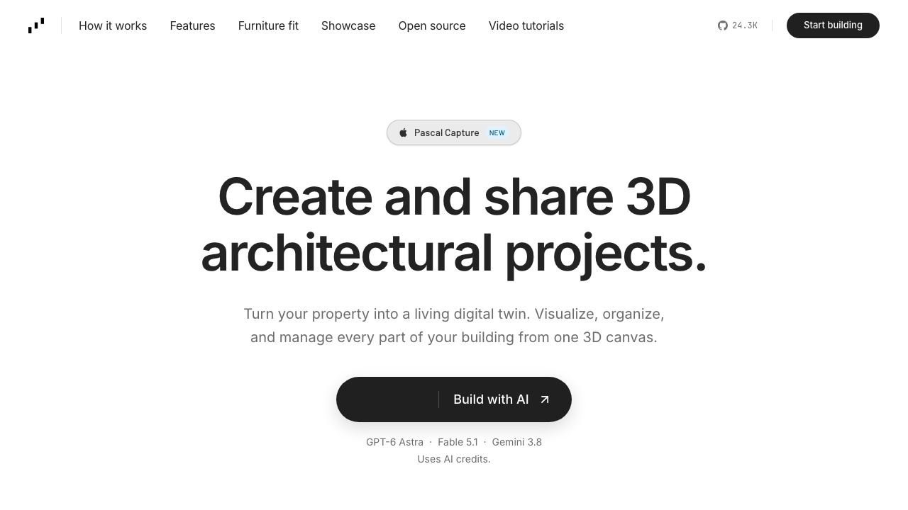 Pascal Editor website screenshot