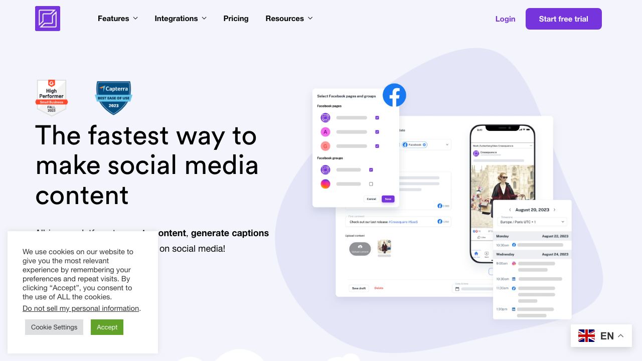 Creasquare 网站截图