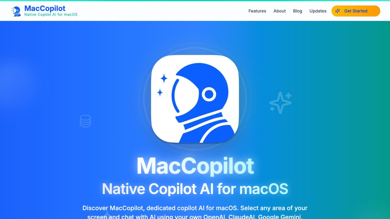MacCopilot 网站截图