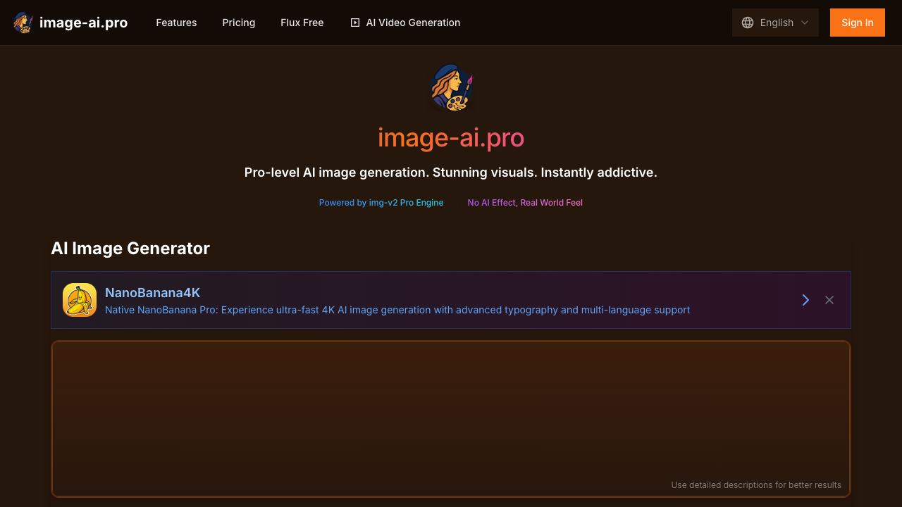Image-ai website screenshot