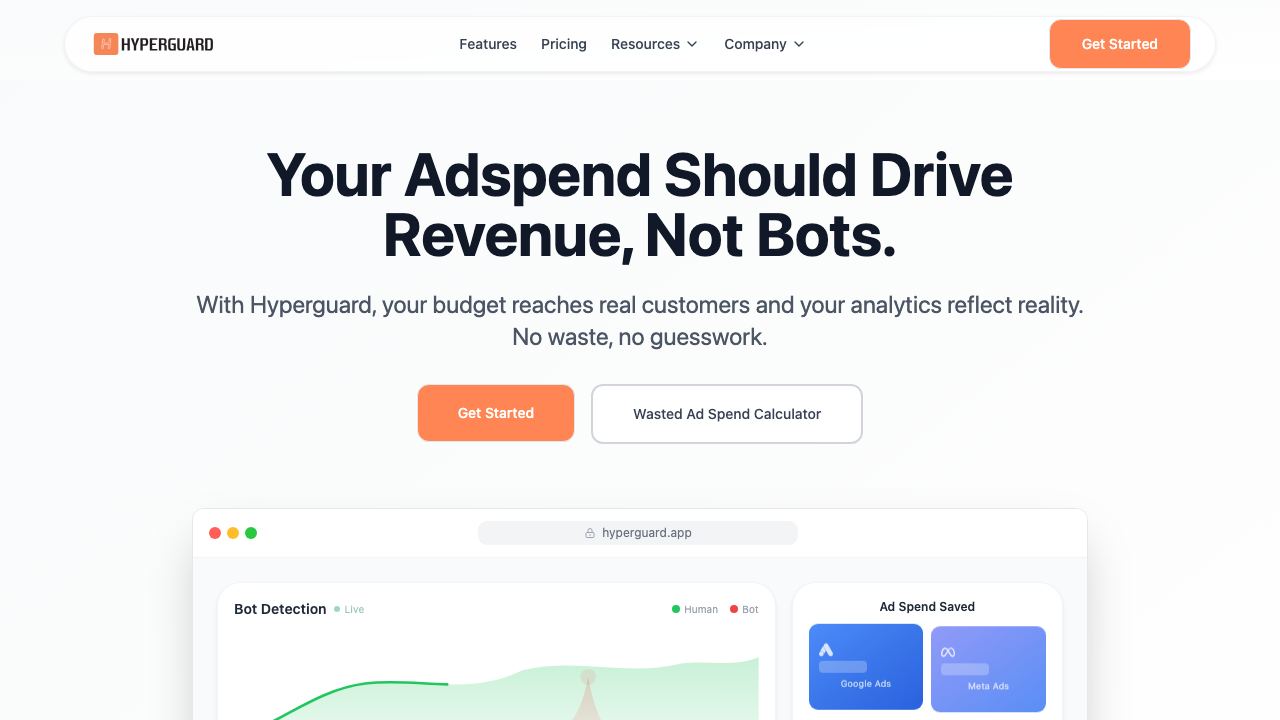 Hyperguard website screenshot