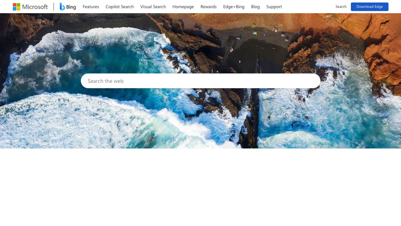 Bing 网站截图