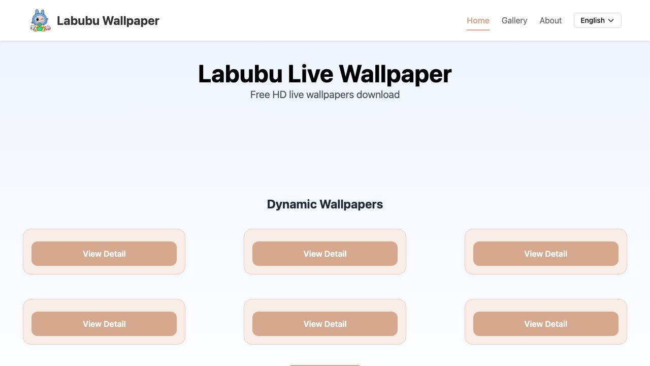 Labubu live wallpaper 网站截图