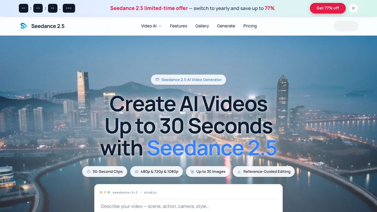 Seedance 2.5 AI - 1 网站截图