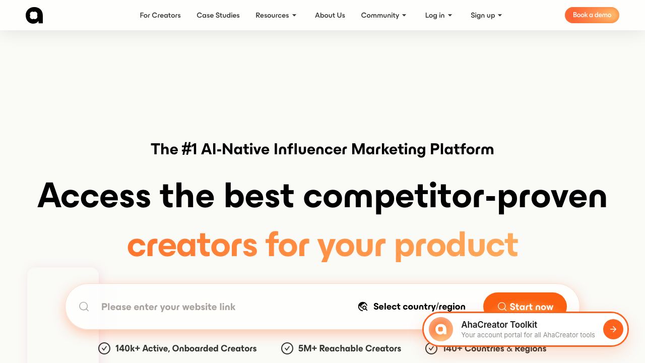 Aha INC 网站截图