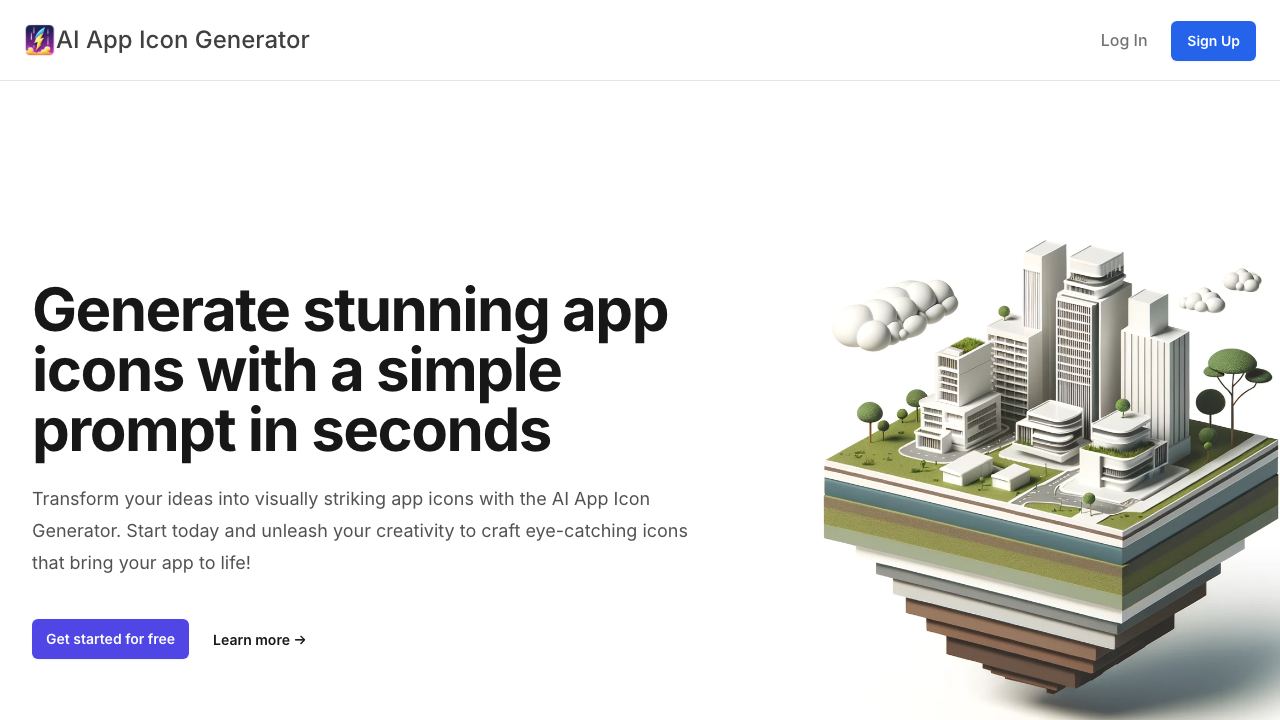 AI App Icon Generator 网站截图