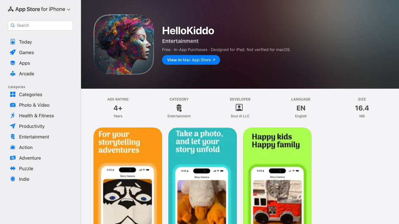 HelloKiddo 网站截图