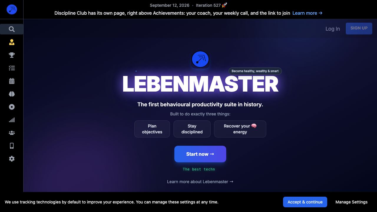 Lebenmaster website screenshot