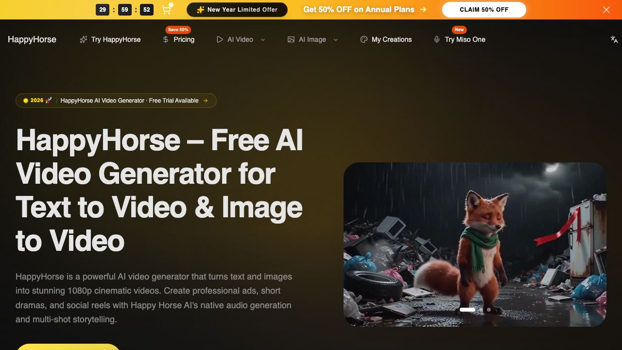 HappyHorse AI - 8 网站截图