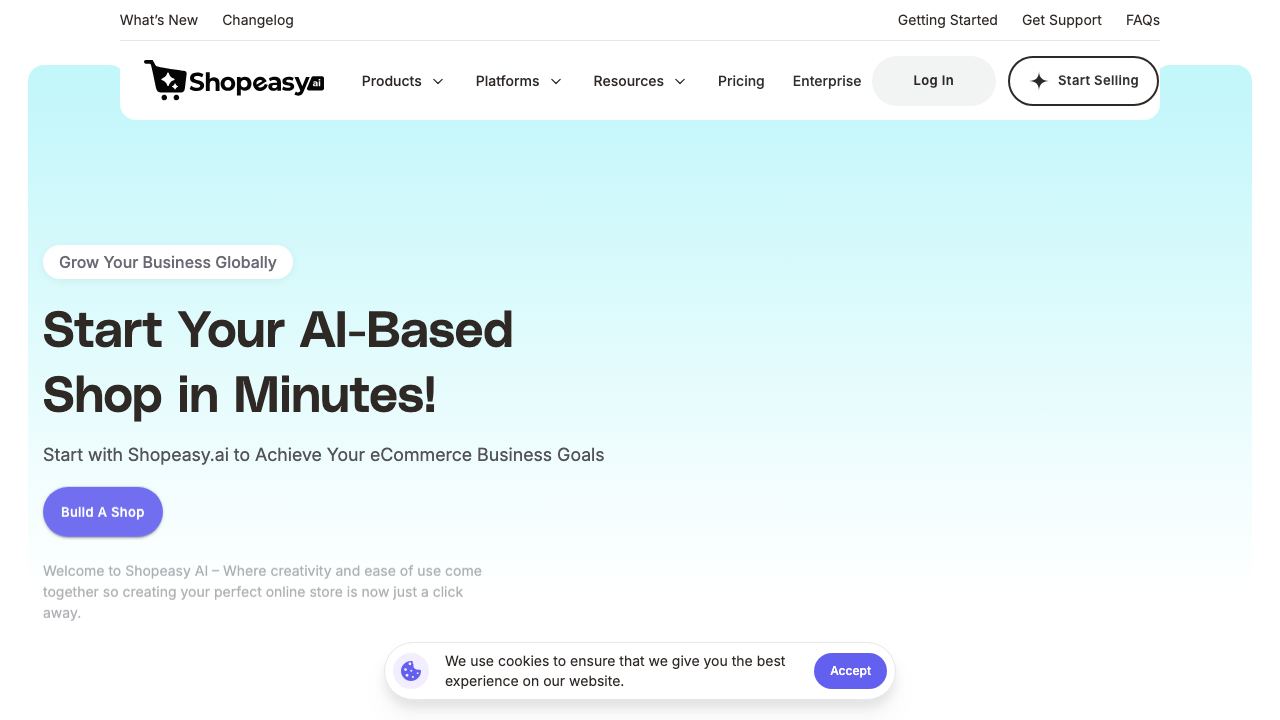 shopeasy.ai 网站截图