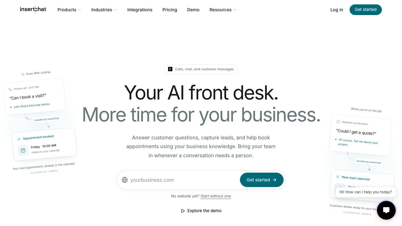 InsertChatGPT website screenshot