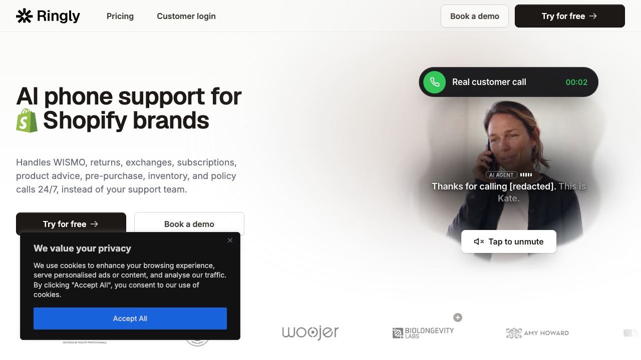 Ringly.io website screenshot