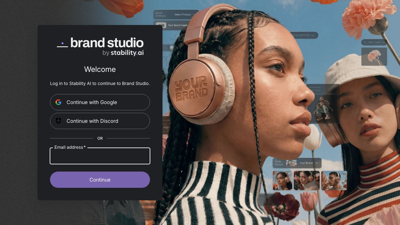 DreamStudio 网站截图