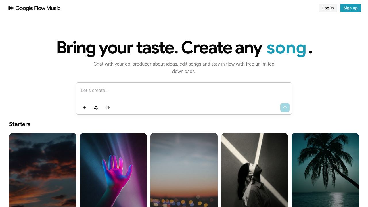 Producer website screenshot