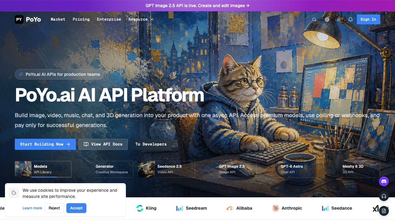 PoYo.AI 网站截图