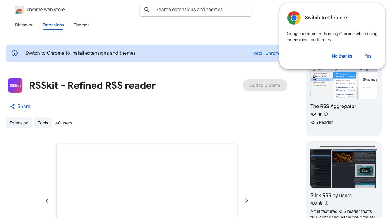 RSSkit - Refined RSS reader 网站截图