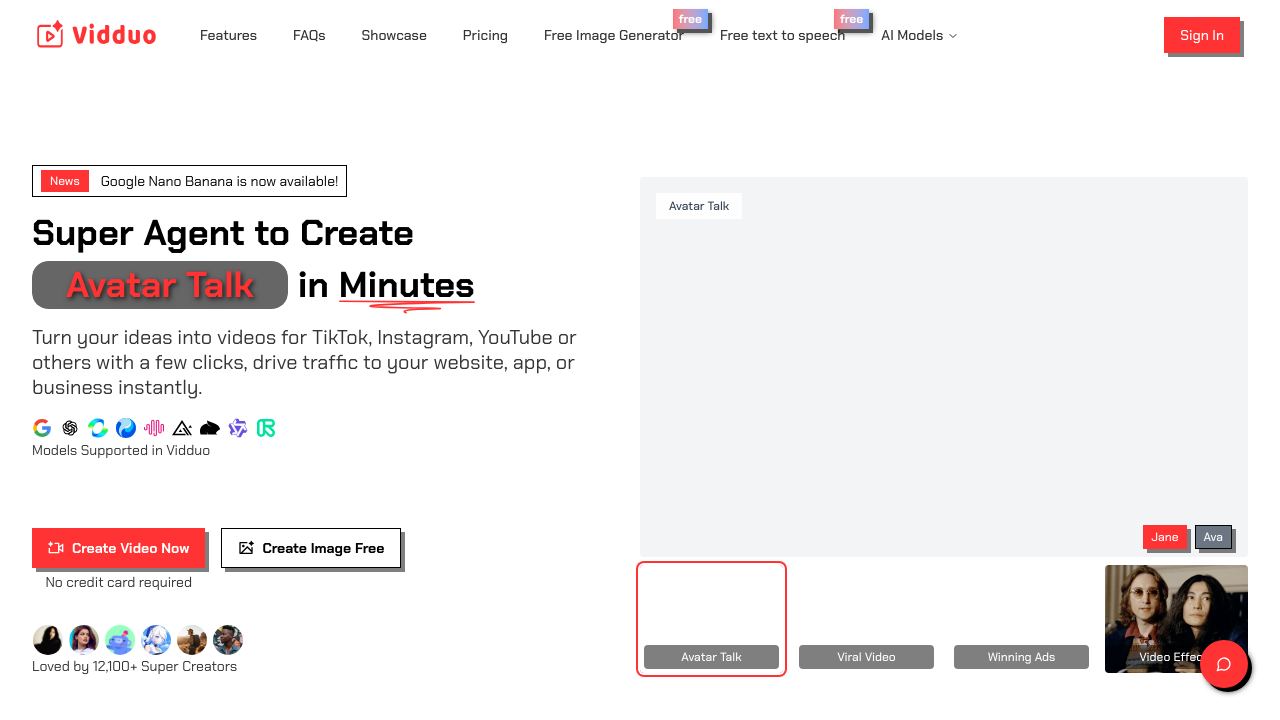 Vidduo website screenshot