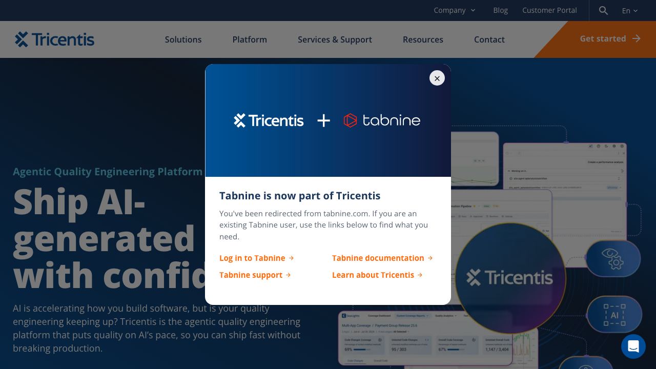 Tabnine website screenshot