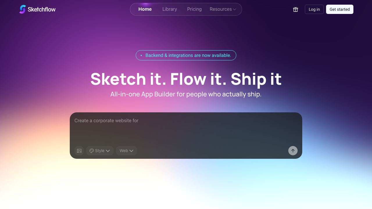 Sketchflow 网站截图