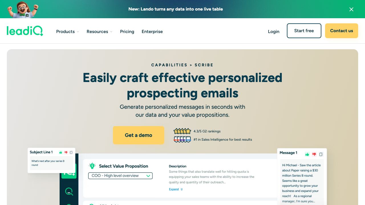 AI Email Generator 网站截图