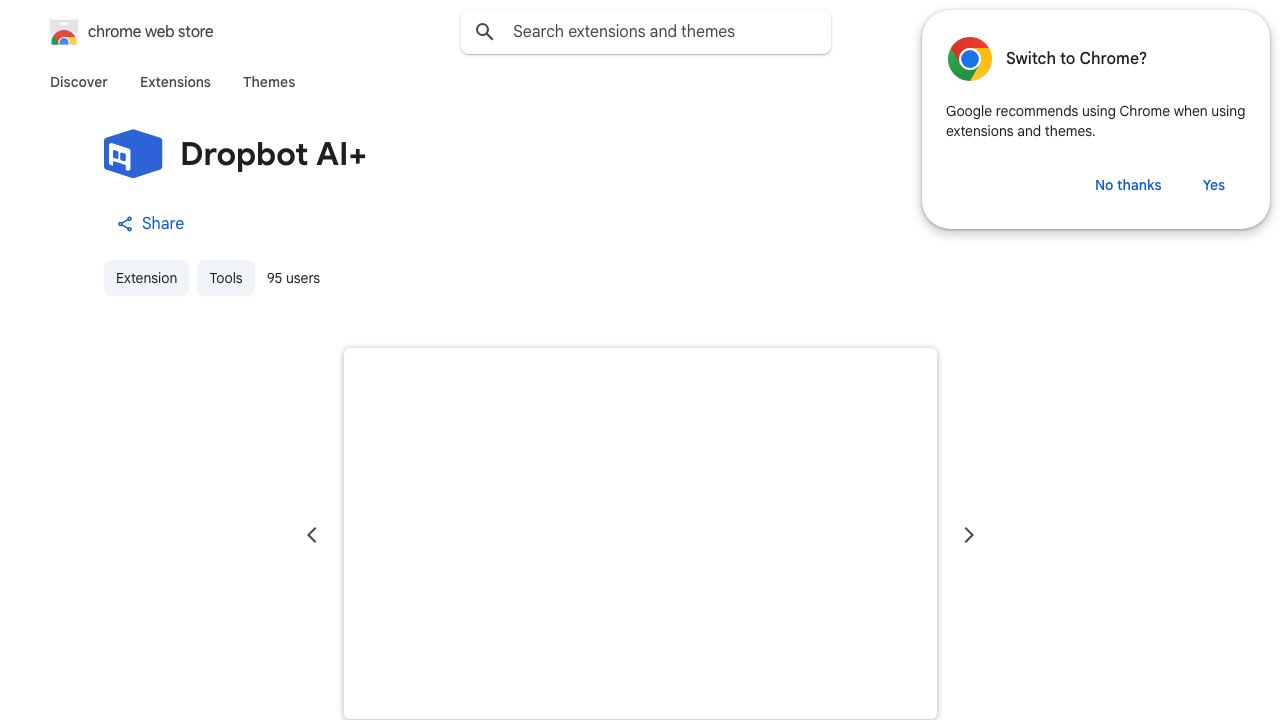 Dropbot AI+ 网站截图