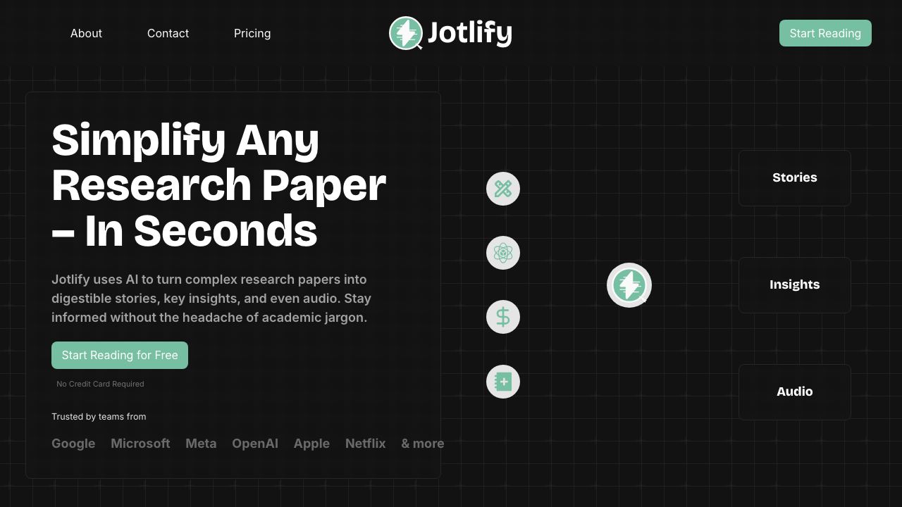Jotlify 网站截图