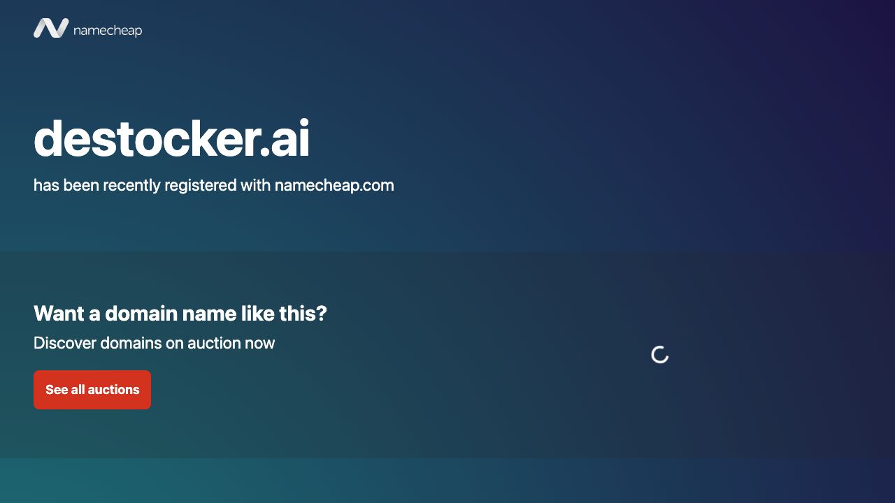 Destocker 网站截图