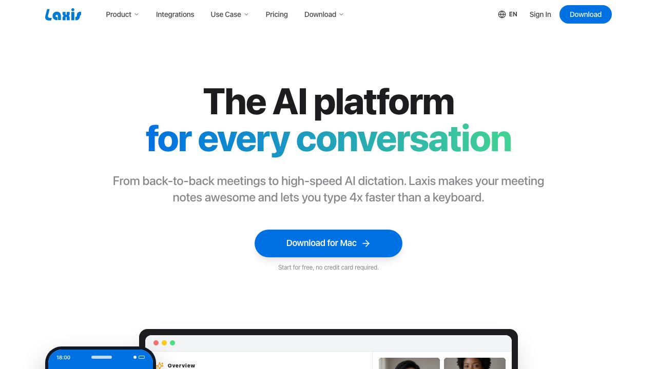 Laxis website screenshot