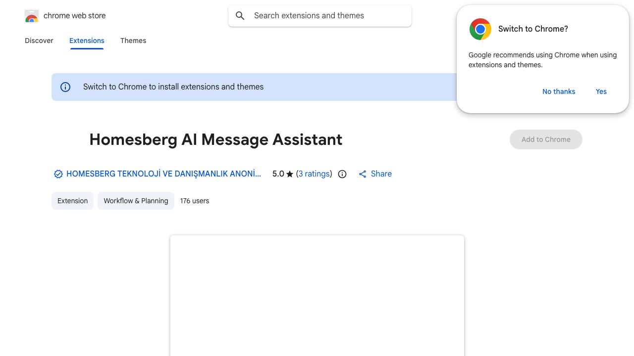 Airbnb AI Message Assistant by Homesberg 网站截图