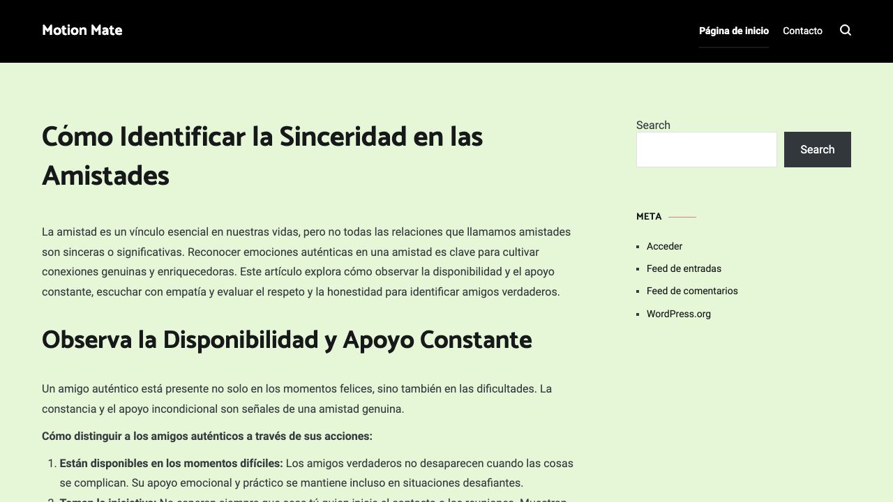 MotionMate website screenshot