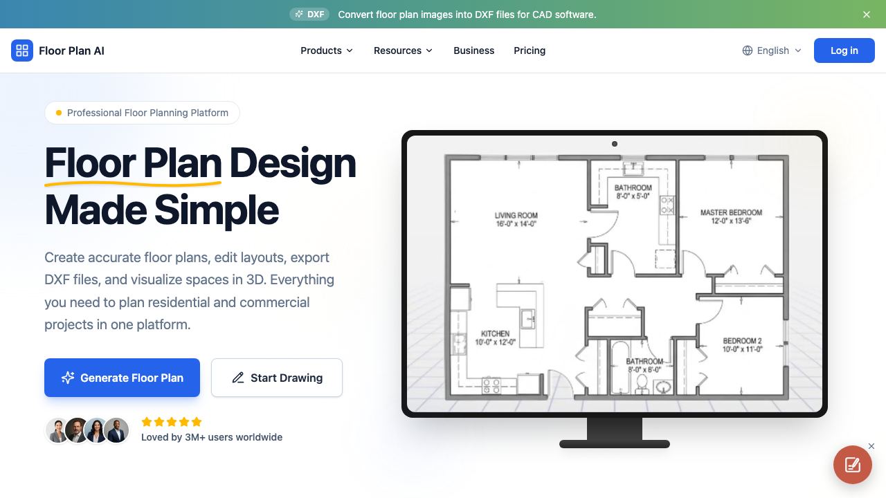 Floor Plan AI 网站截图