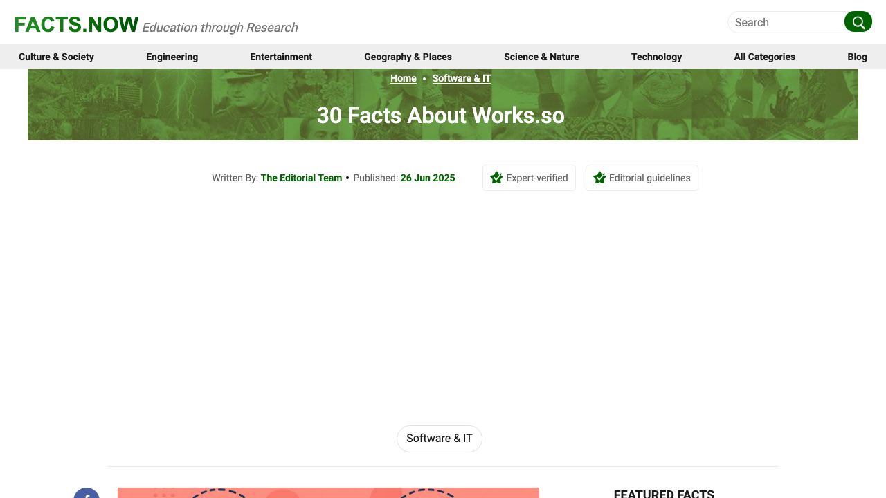 Works website screenshot