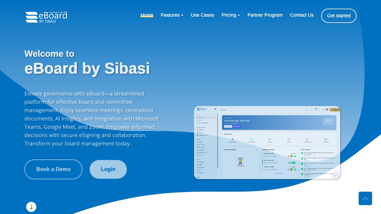Sibasi eBoard 网站截图