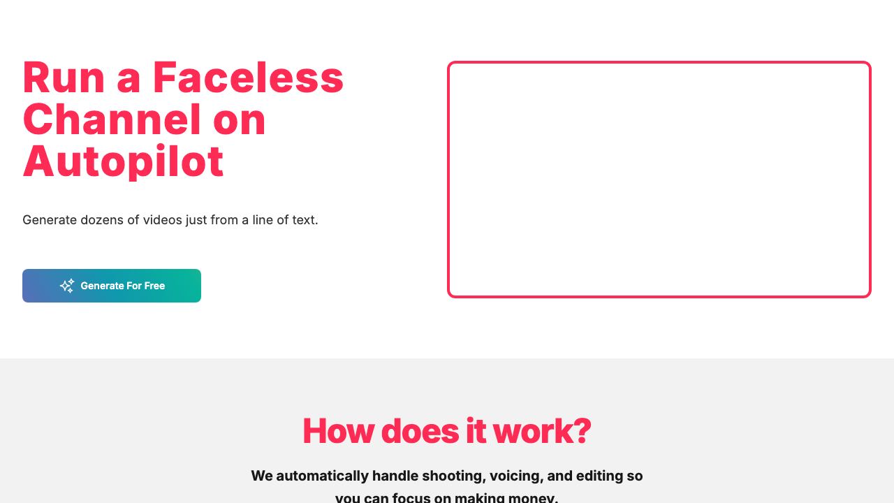 AutomaticShorts 网站截图