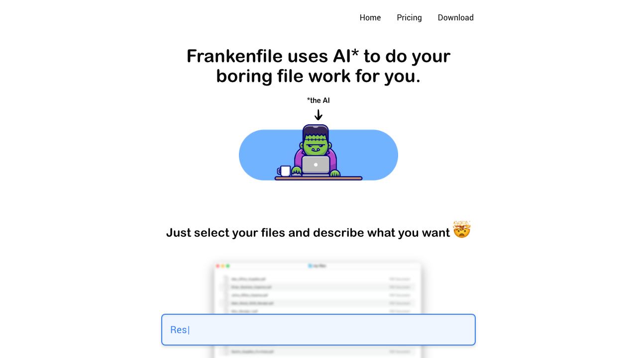 Frankenfile 网站截图