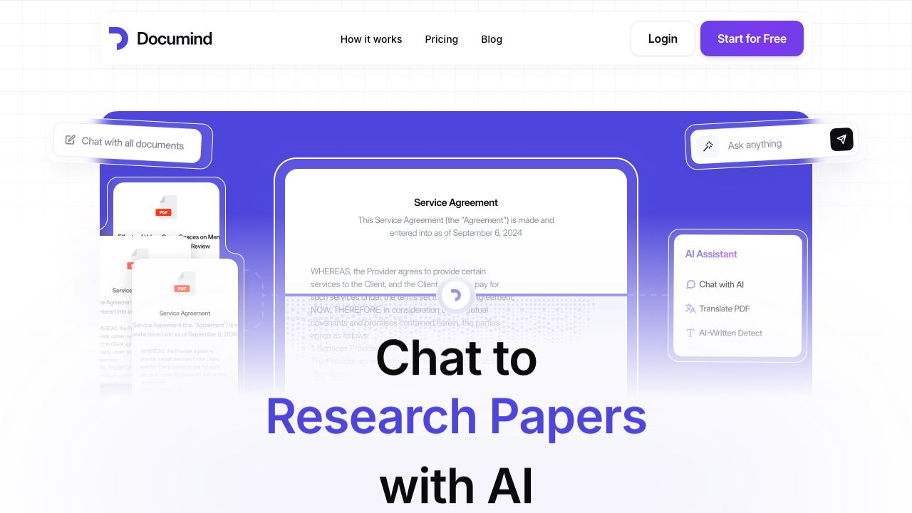 Documind website screenshot