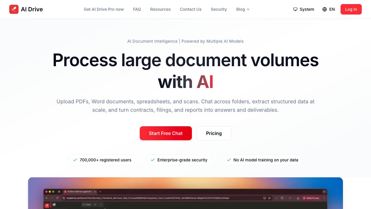 AI Drive 网站截图