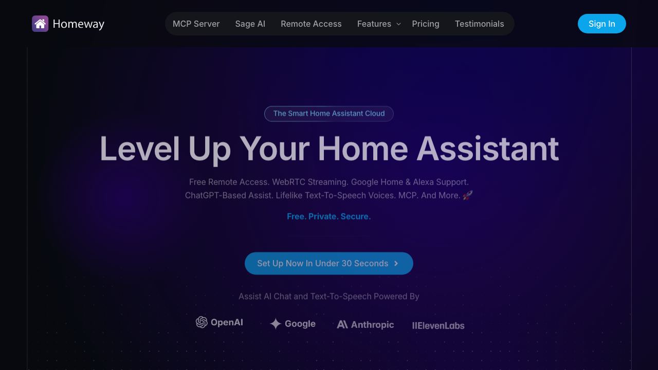Homeway website screenshot