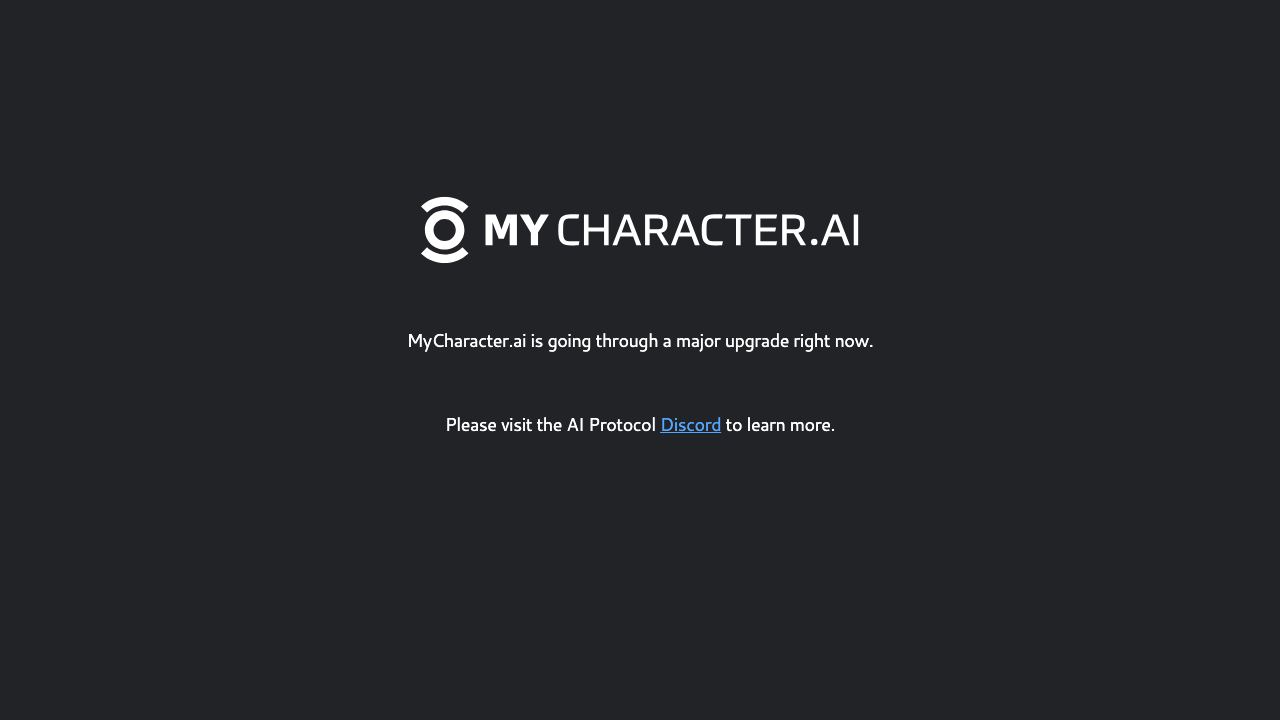 MyCharacter.ai website screenshot