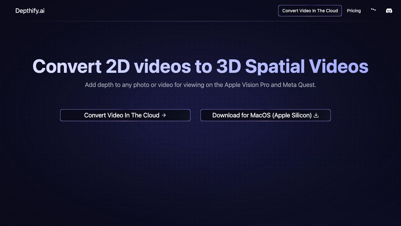 Depthify.ai website screenshot