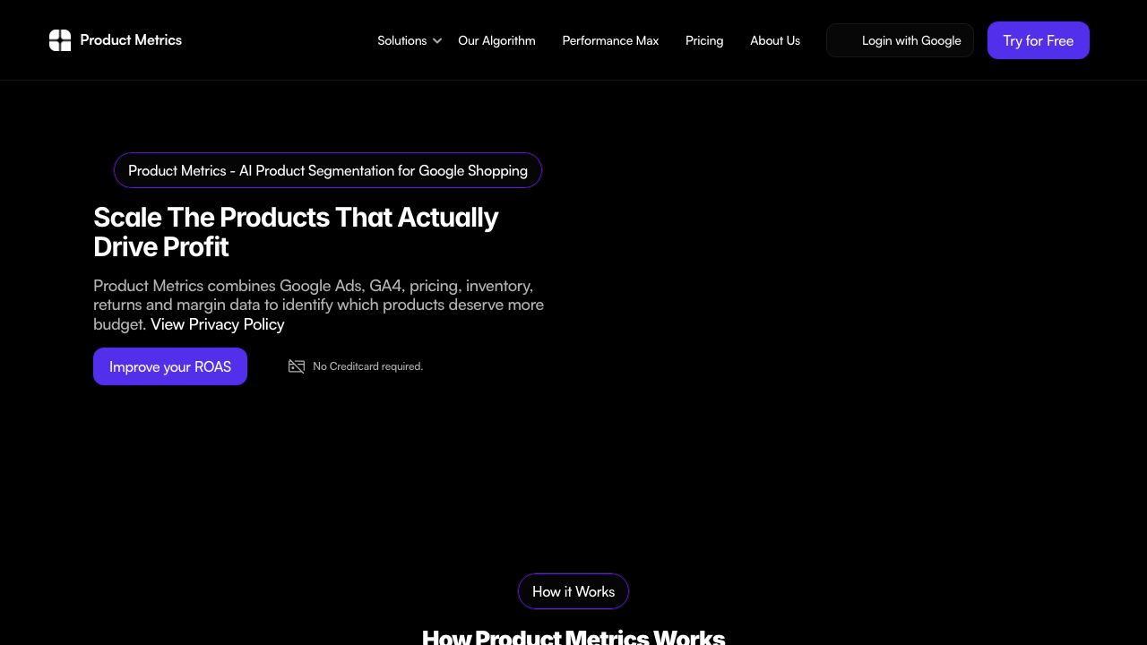 Product Metrics 网站截图