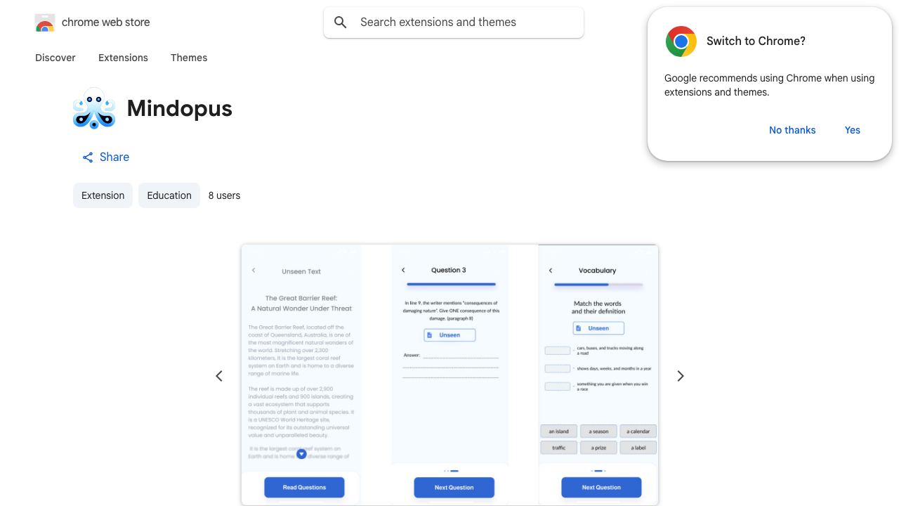 Mindopus website screenshot