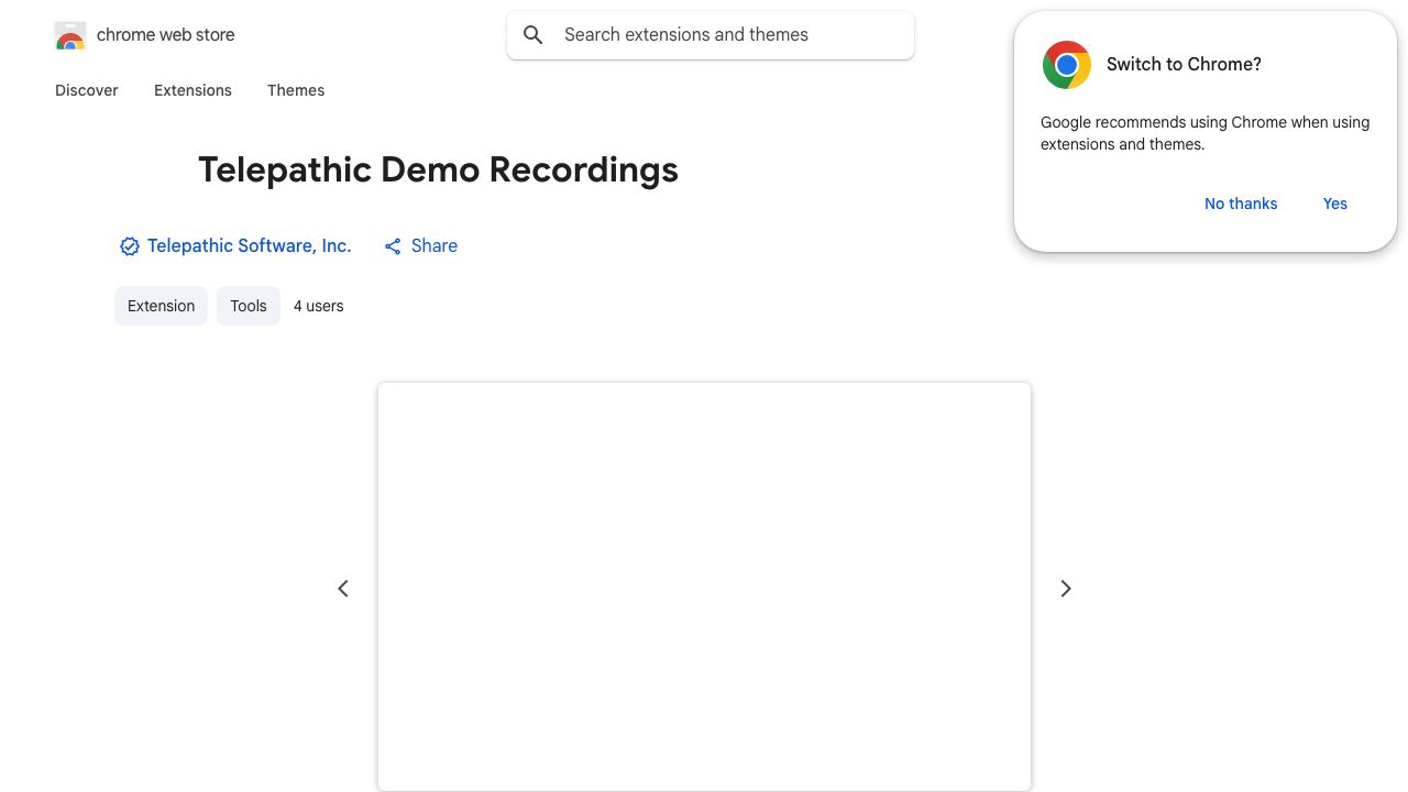 Telepathic Demo Recordings 网站截图