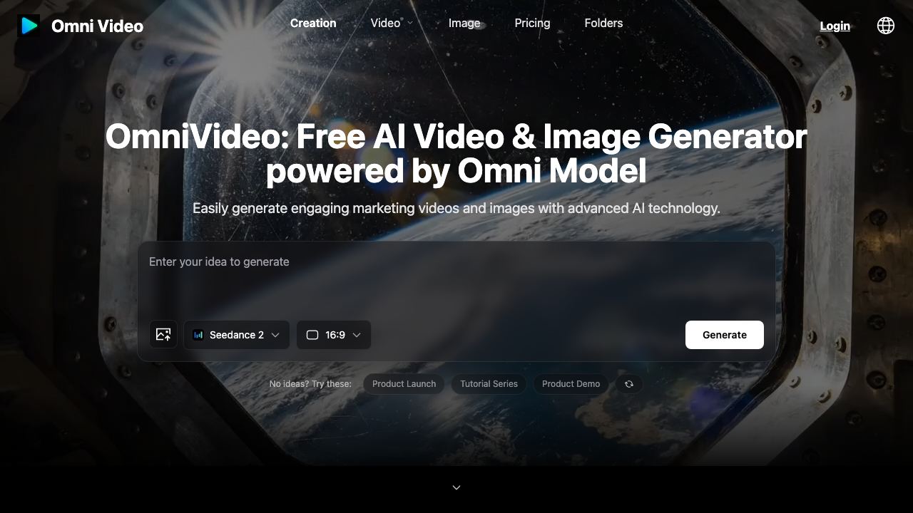 Omni Video 网站截图