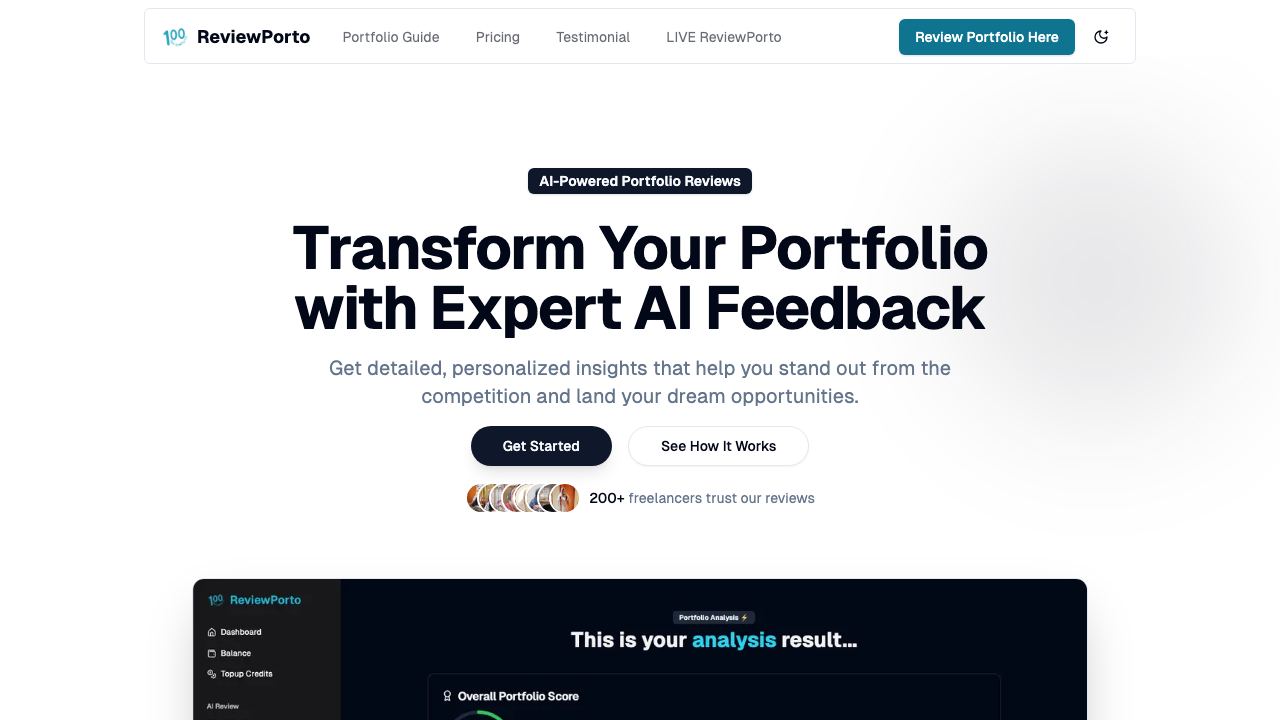 ReviewPorto website screenshot